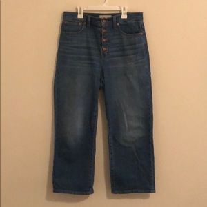 Madewell Slim Wide Leg Jean in Olympia wash